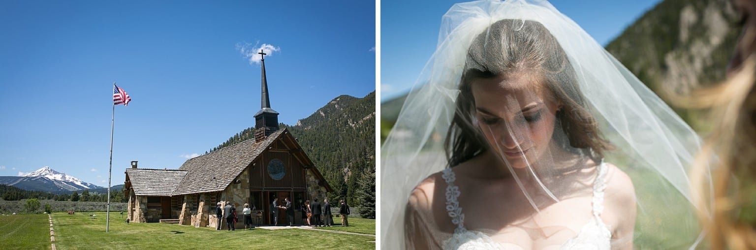 Big Sky Wedding - Soldiers Chapel in Big Sky Montana