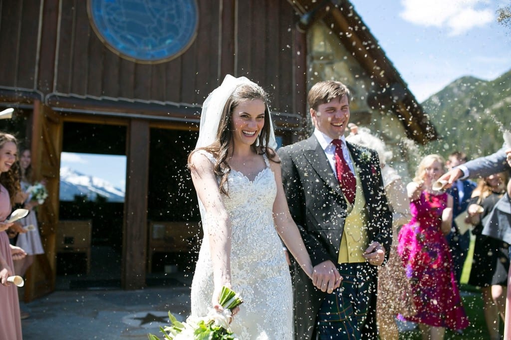 bride and groom big sky montana, soldiers chapel