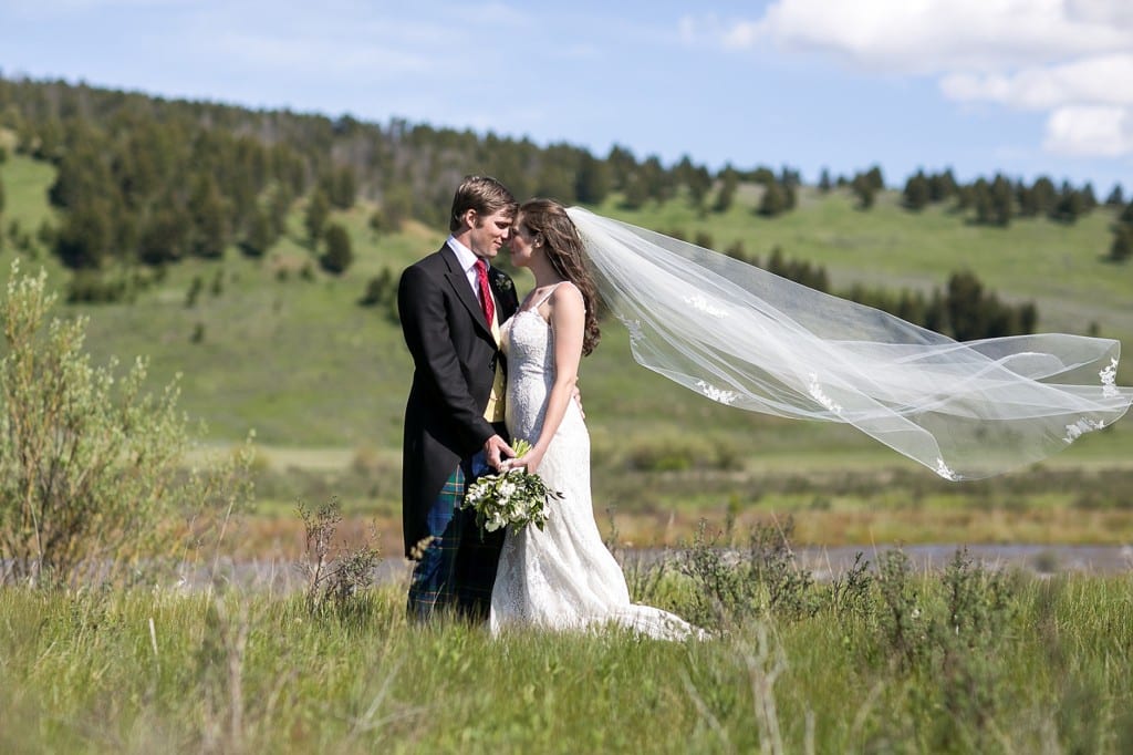 summer wedding in big sky montana