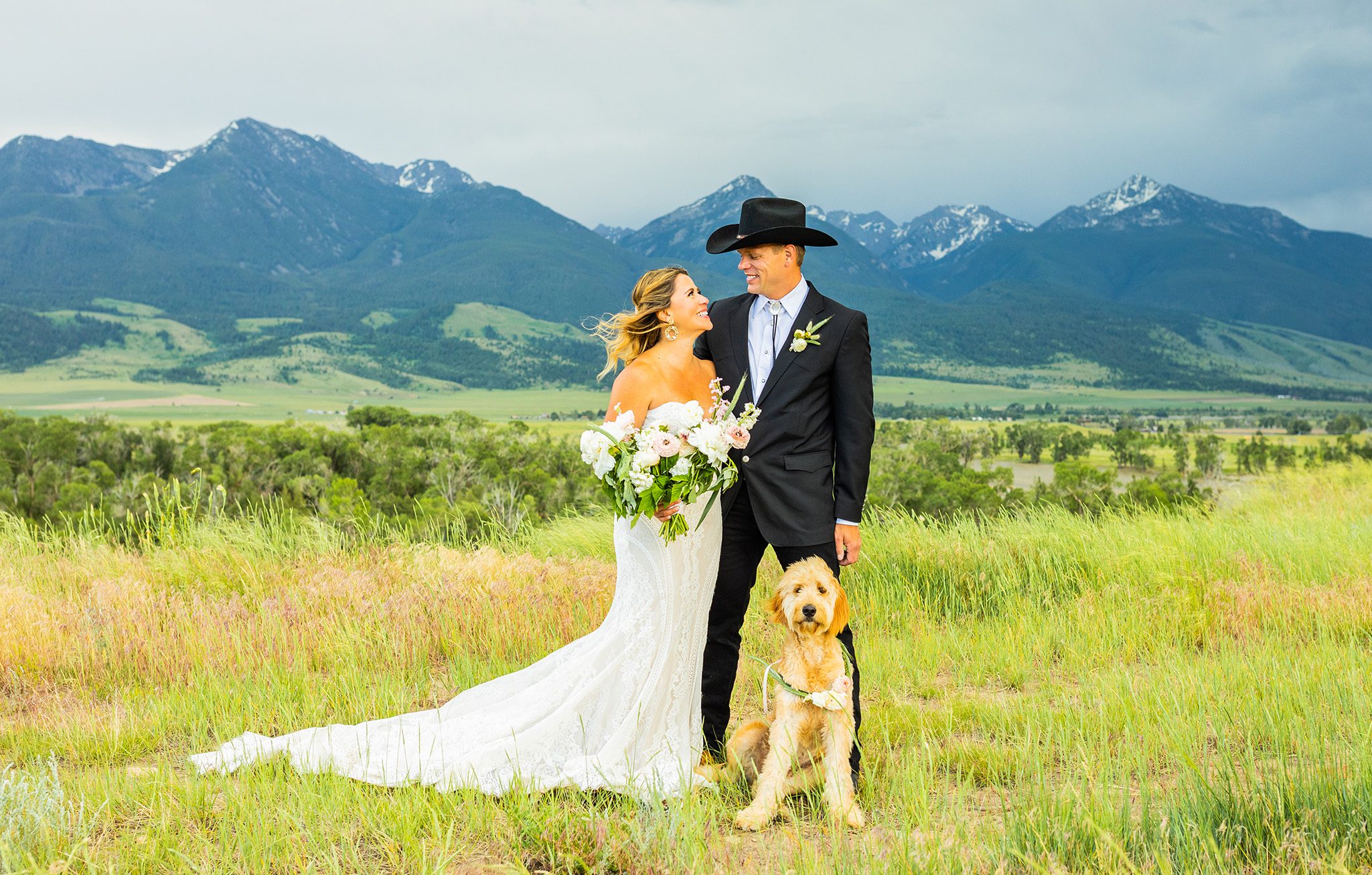 Mountainside elopement IN MONTANA paradise valley