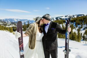big sky resort ski elopement