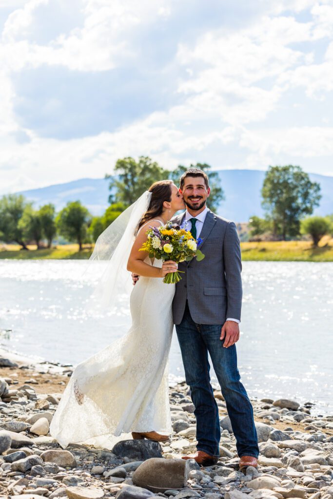 yellowstone River adventure elopement in Montana