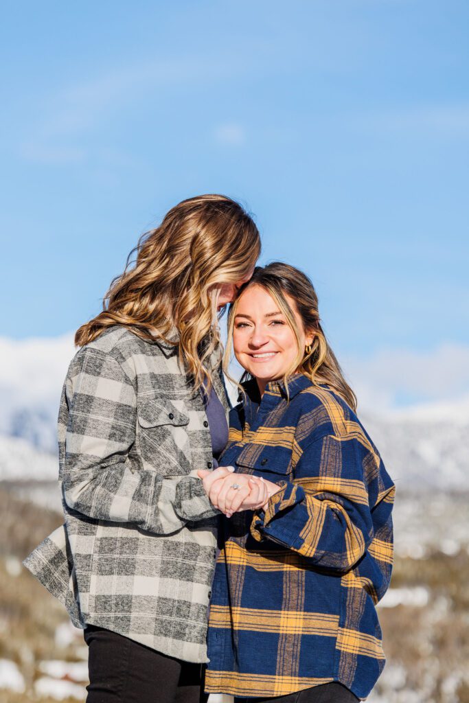 montana winter engagement session