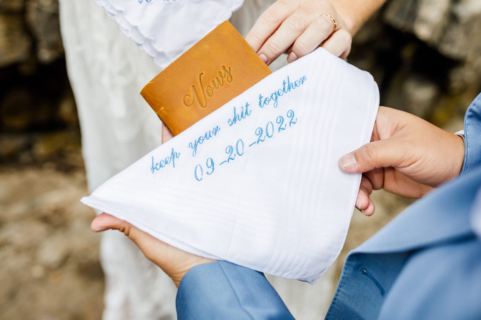 Elopement ceremony in the mountains in Montana