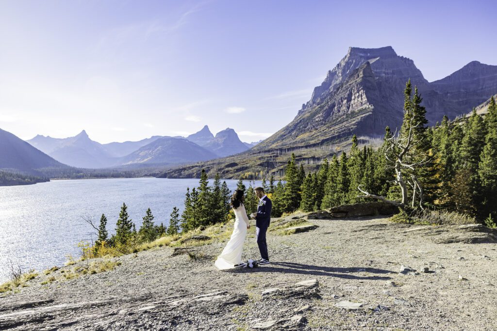 Glacier wedding cerremony