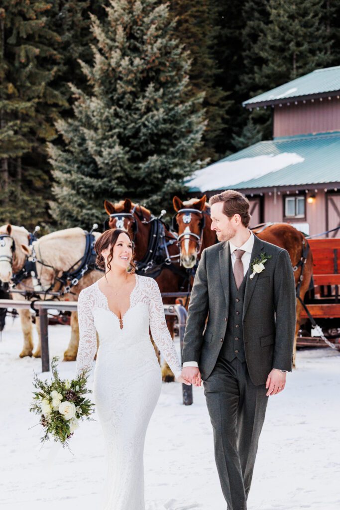 guest ranch elopement in Montana Lone Mountain ranch